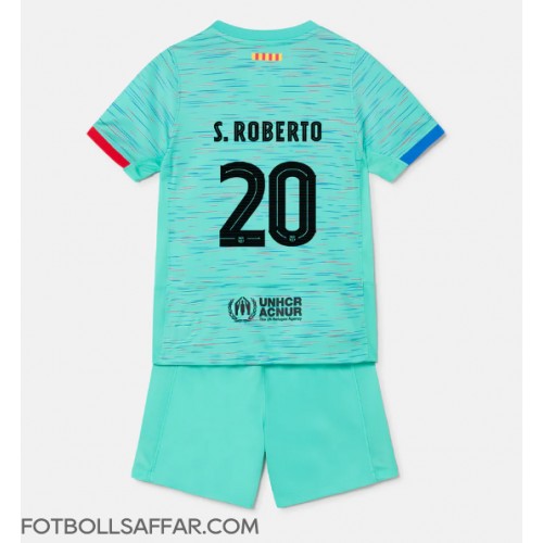 Barcelona Sergi Roberto #20 Tredje Dräkt Barn 2023-24 Kortärmad (+ Korta byxor)